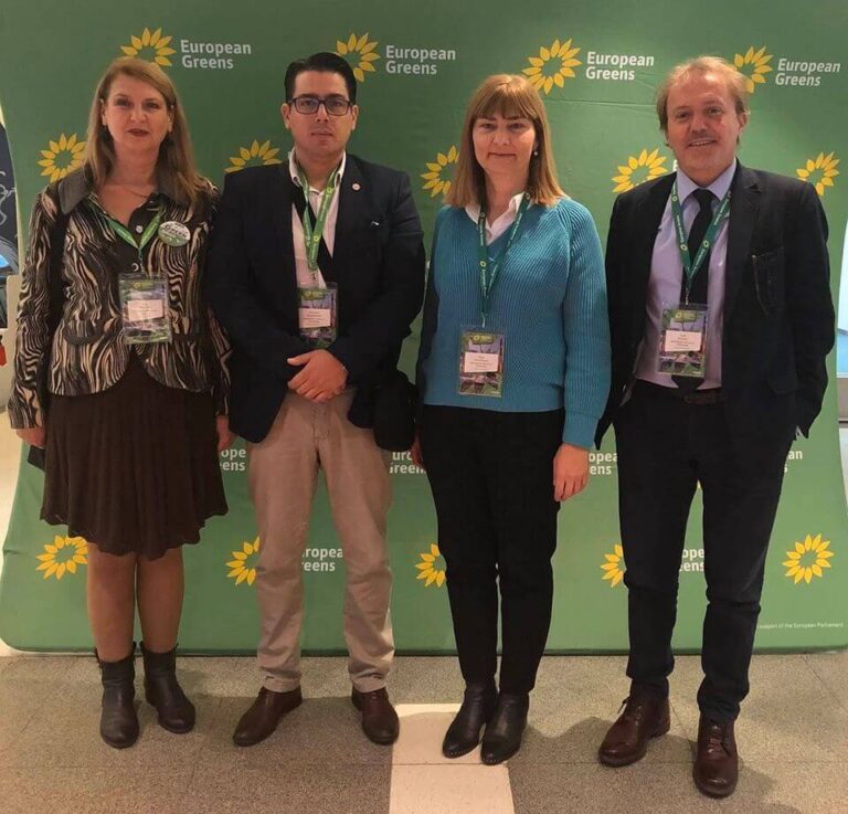 Делегација на зелената партија ДОМ во Тампере, Финска